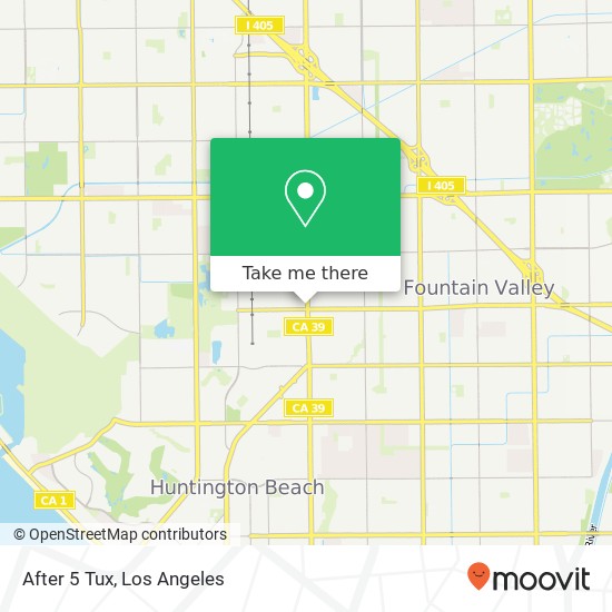 Mapa de After 5 Tux, 17969 Beach Blvd Huntington Beach, CA 92647
