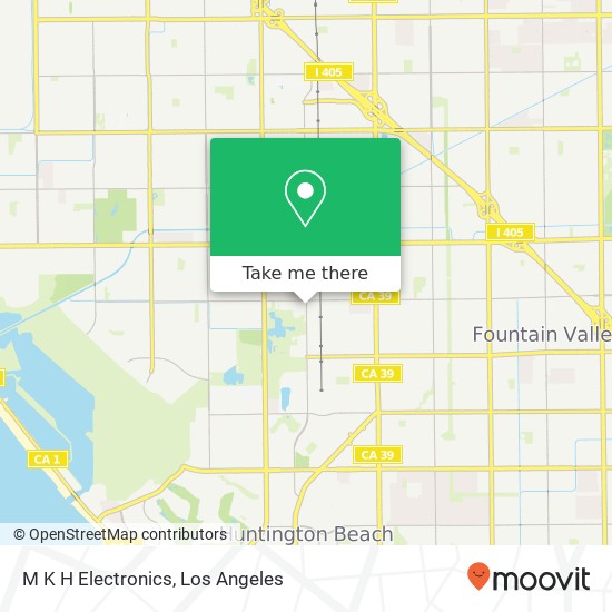 Mapa de M K H Electronics, 17551 Gothard St Huntington Beach, CA 92647