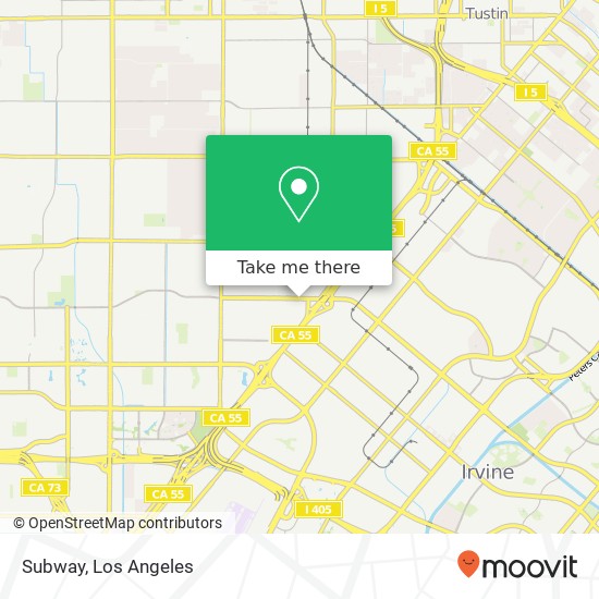 Mapa de Subway, 710 E Dyer Rd Santa Ana, CA 92705