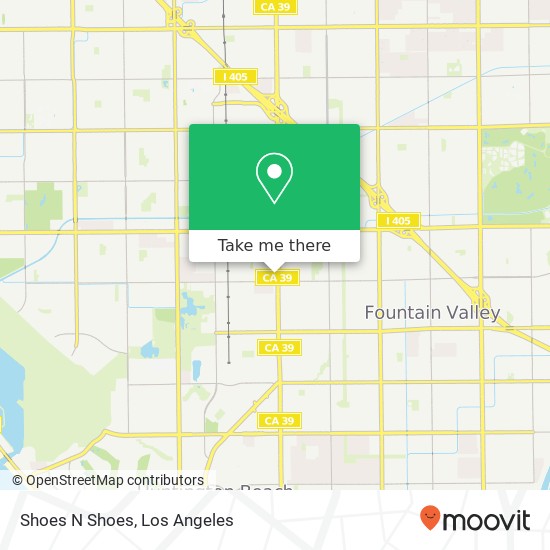 Mapa de Shoes N Shoes, 17401 Beach Blvd Huntington Beach, CA 92647