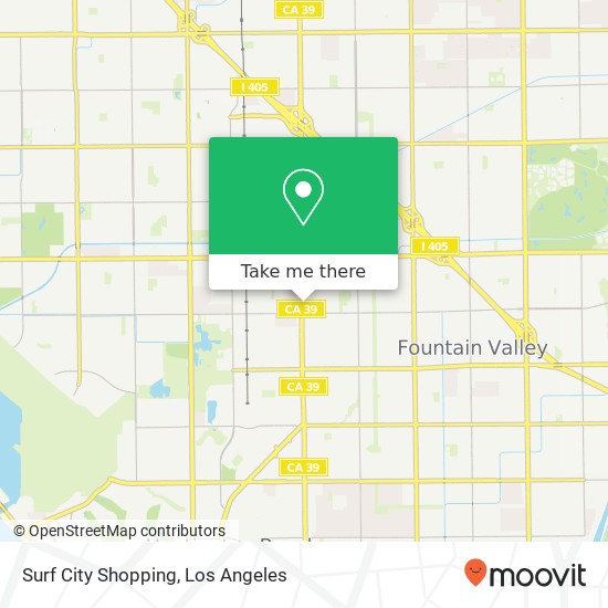 Mapa de Surf City Shopping, 17408 Beach Blvd Huntington Beach, CA 92647