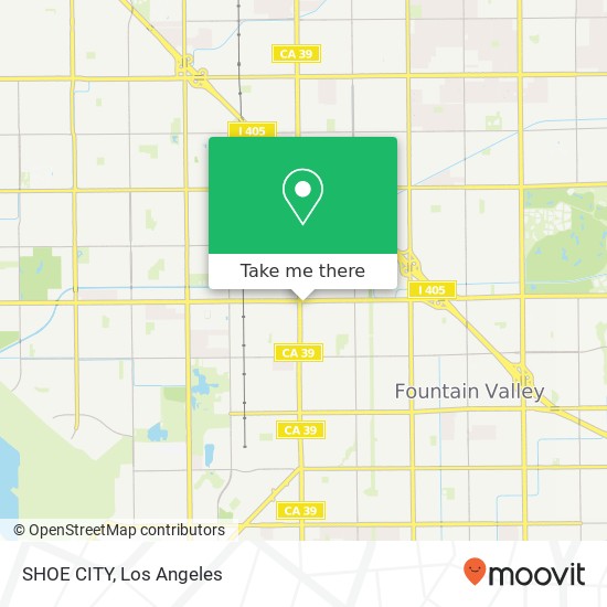 Mapa de SHOE CITY, 8032 Warner Ave Huntington Beach, CA 92647