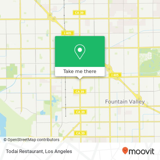 Mapa de Todai Restaurant, 17041 Beach Blvd Huntington Beach, CA 92647