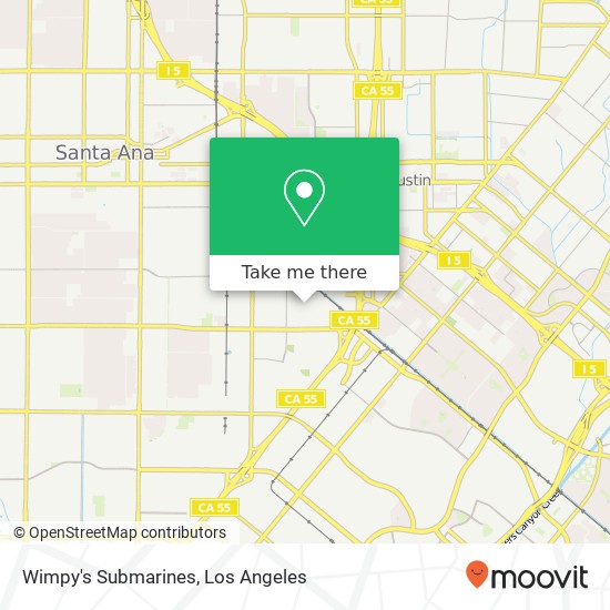 Mapa de Wimpy's Submarines, 1416 Ritchey St Santa Ana, CA 92705