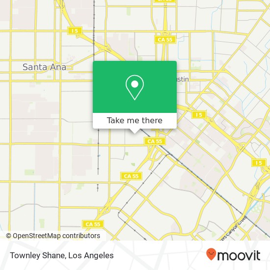 Mapa de Townley Shane, 1418 Ritchey St Santa Ana, CA 92705