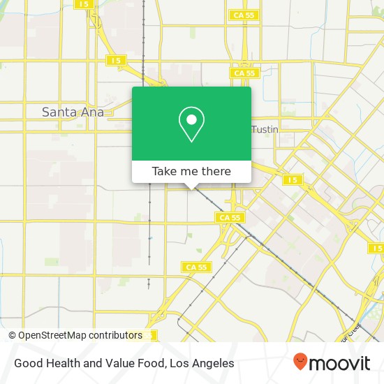 Mapa de Good Health and Value Food, 1714 E McFadden Ave Santa Ana, CA 92705