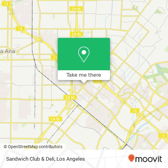 Mapa de Sandwich Club & Deli, 14311 Newport Ave Tustin, CA 92780