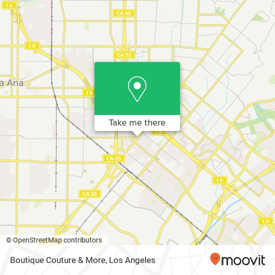 Mapa de Boutique Couture & More, 14311 Newport Ave Tustin, CA 92780