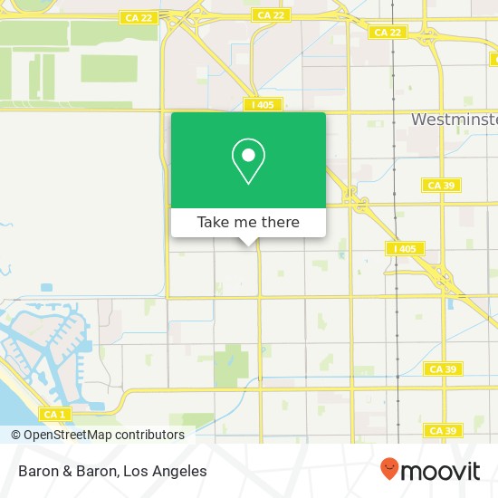 Mapa de Baron & Baron, 15462 Electronic Ln Huntington Beach, CA 92649