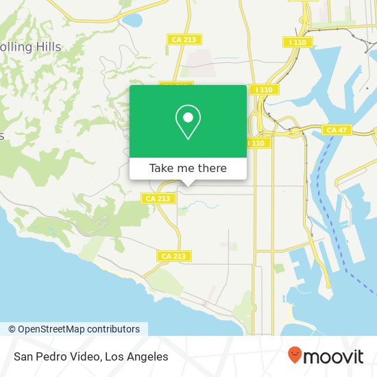 Mapa de San Pedro Video, 1438 W 8th St San Pedro, CA 90732