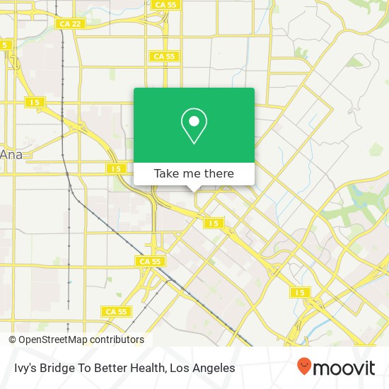 Mapa de Ivy's Bridge To Better Health, 462 El Camino Real Tustin, CA 92780