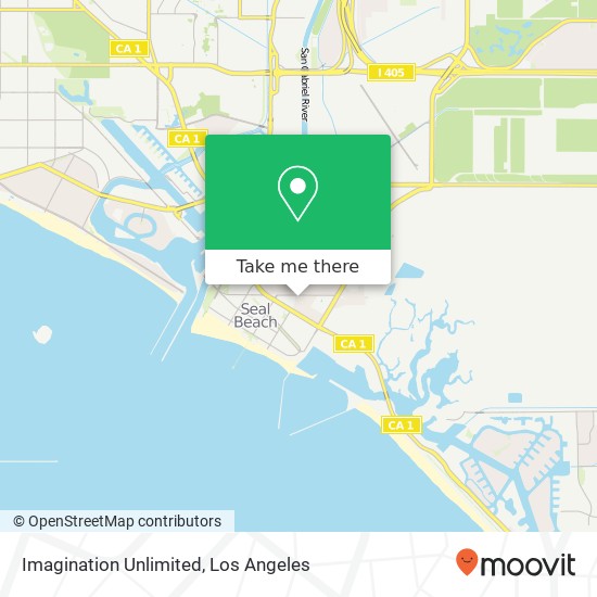 Mapa de Imagination Unlimited, 1231 Marlin Ave Seal Beach, CA 90740