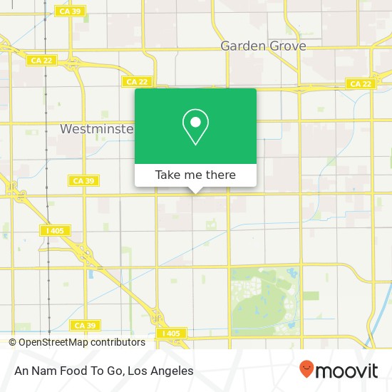 Mapa de An Nam Food To Go, 9550 Bolsa Ave Westminster, CA 92683