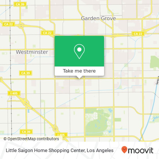 Mapa de Little Saigon Home Shopping Center