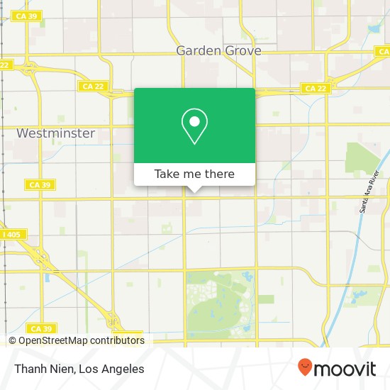 Mapa de Thanh Nien, Bolsa Ave Westminster, CA 92683