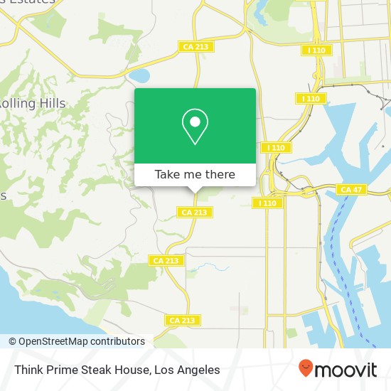 Mapa de Think Prime Steak House