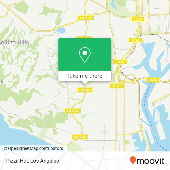 Mapa de Pizza Hut, 29701 S Western Ave Rancho Palos Verdes, CA 90275