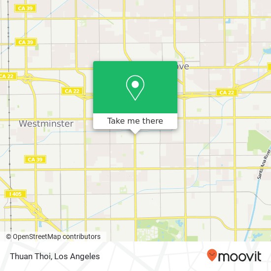 Mapa de Thuan Thoi, 14338 Brookhurst St Garden Grove, CA 92843