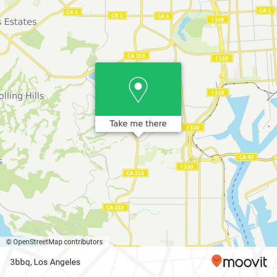 Mapa de 3bbq, 29050 S Western Ave Rancho Palos Verdes, CA 90275