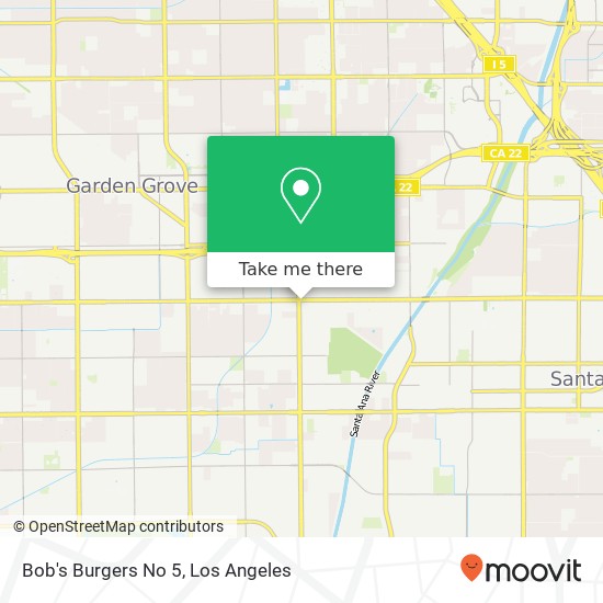 Bob's Burgers No 5, 3708 Westminster Ave Santa Ana, CA 92703 map