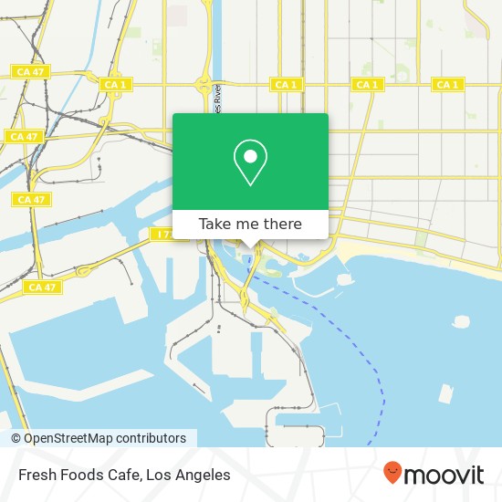 Mapa de Fresh Foods Cafe, 340 Golden Shr Long Beach, CA 90802