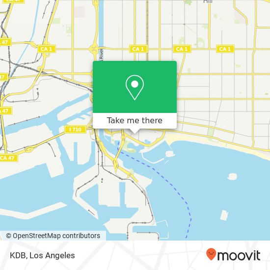 Mapa de KDB, 10 Aquarium Way Long Beach, CA 90802