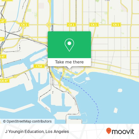 Mapa de J Youngin Education, 22 Aquarium Way Long Beach, CA 90802