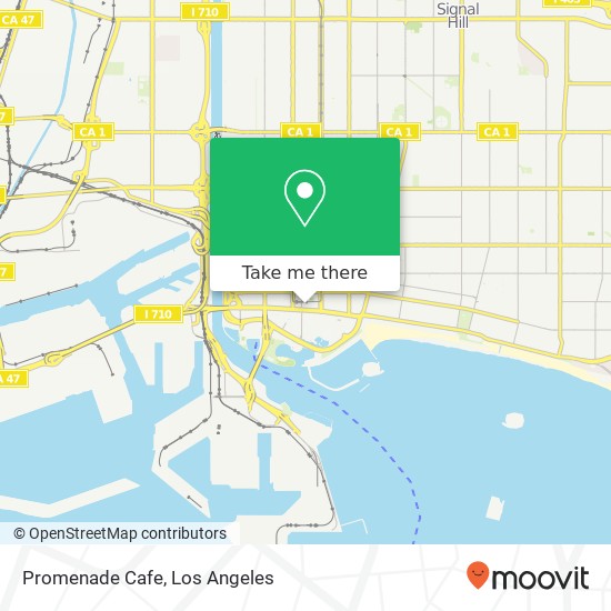 Mapa de Promenade Cafe, 111 E Ocean Blvd Long Beach, CA 90802
