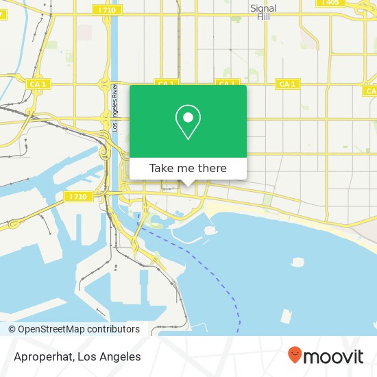 Mapa de Aproperhat, 425 E 1st St Long Beach, CA 90802