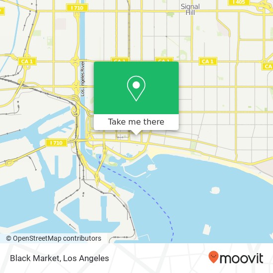 Mapa de Black Market, 429 E 1st St Long Beach, CA 90802