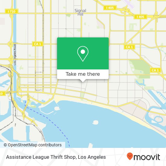 Mapa de Assistance League Thrift Shop, 2100 E 4th St Long Beach, CA 90814