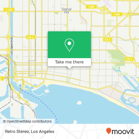 Mapa de Retro Stereo, 2122 E 4th St Long Beach, CA 90814