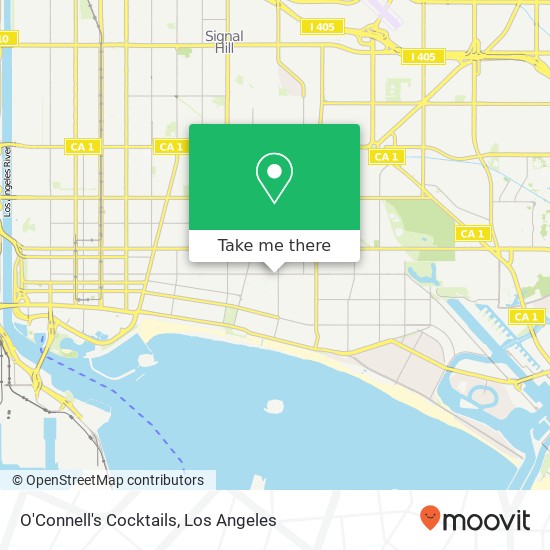 Mapa de O'Connell's Cocktails, 2746 E 4th St Long Beach, CA 90814