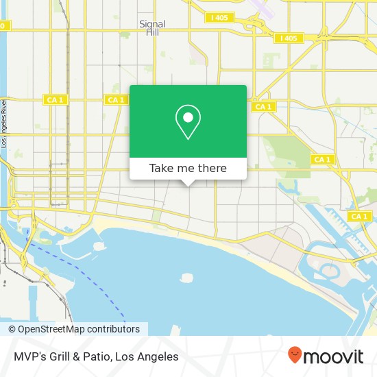 Mapa de MVP's Grill & Patio, 2742 E 4th St Long Beach, CA 90814