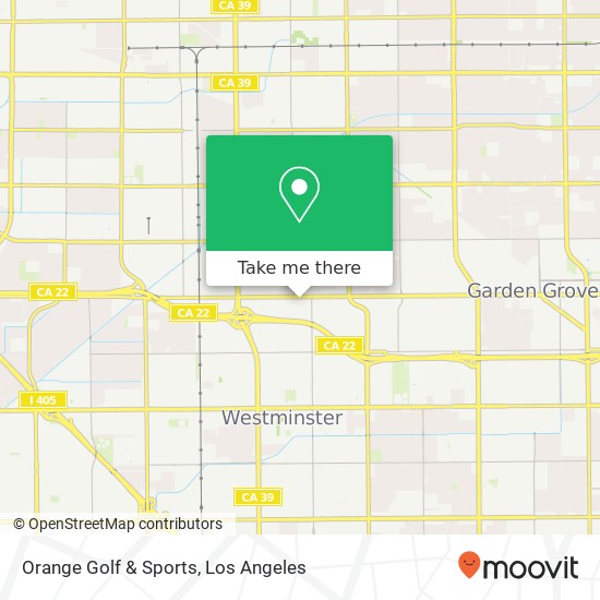 Mapa de Orange Golf & Sports, 8550 Garden Grove Blvd Garden Grove, CA 92844