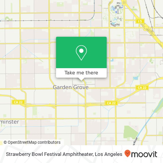 Mapa de Strawberry Bowl Festival Amphitheater