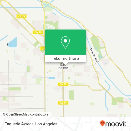 Mapa de Taqueria Azteca, 257 E Main St San Jacinto, CA 92583