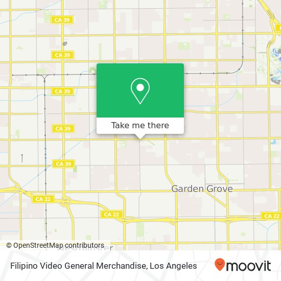 Mapa de Filipino Video General Merchandise, 9522 Chapman Ave Garden Grove, CA 92841