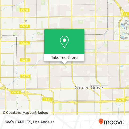 Mapa de See's CANDIES, 9665 Chapman Ave Garden Grove, CA 92841