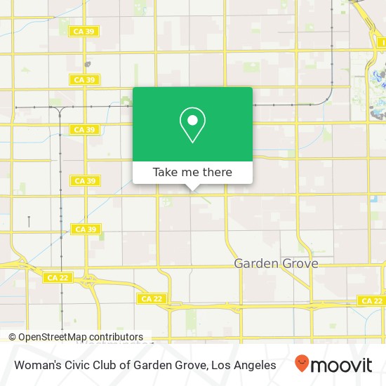 Woman's Civic Club of Garden Grove map