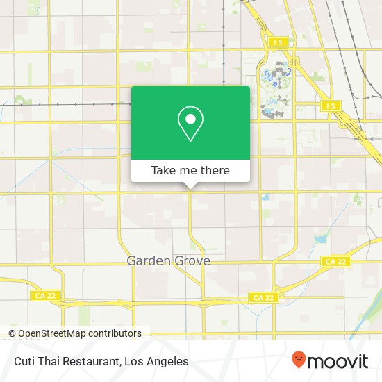 Cuti Thai Restaurant, 11001 Chapman Ave Garden Grove, CA 92840 map