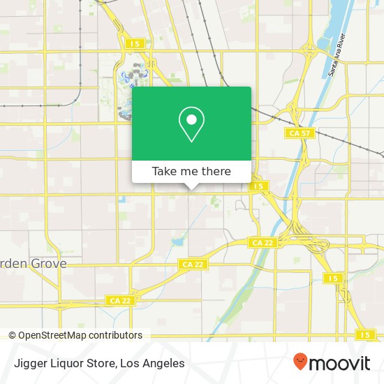 Mapa de Jigger Liquor Store