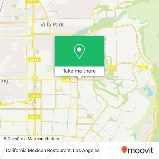 California Mexican Restaurant, 4509 E Chapman Ave Orange, CA 92869 map