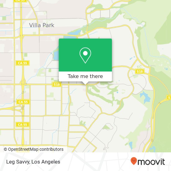 Mapa de Leg Savvy, 5334 E Chapman Ave Orange, CA 92869