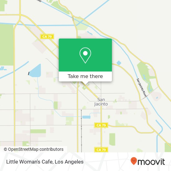 Mapa de Little Woman's Cafe, 691 N Ramona Blvd San Jacinto, CA 92583