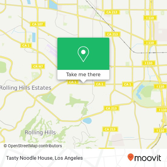 Mapa de Tasty Noodle House, 2373 Pacific Coast Hwy Lomita, CA 90717