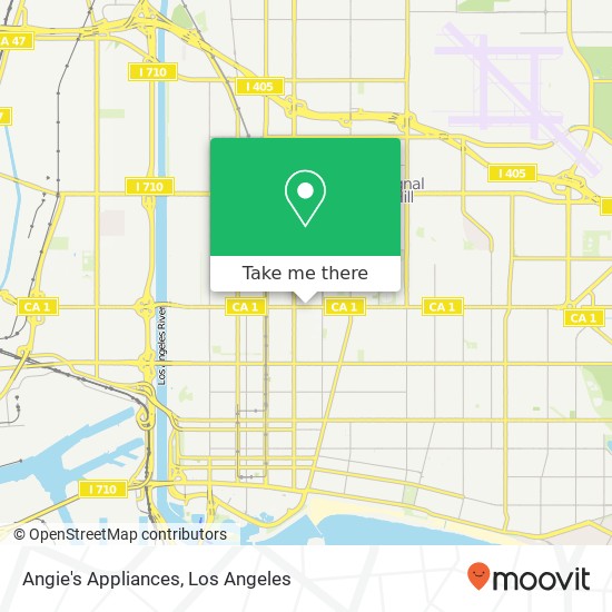 Mapa de Angie's Appliances, 723 E Pacific Coast Hwy Long Beach, CA 90806