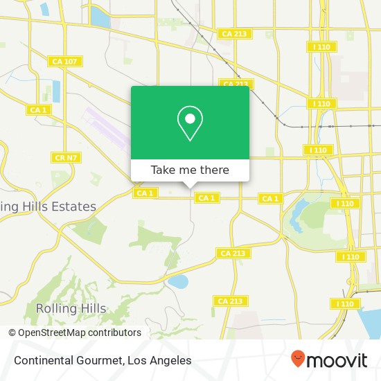 Mapa de Continental Gourmet, 25600 Narbonne Ave Lomita, CA 90717