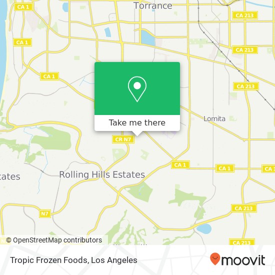 Mapa de Tropic Frozen Foods, 3420 Newton St Torrance, CA 90505