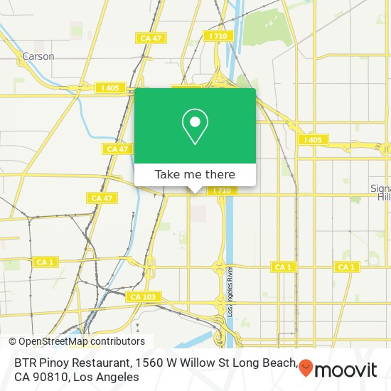 BTR Pinoy Restaurant, 1560 W Willow St Long Beach, CA 90810 map